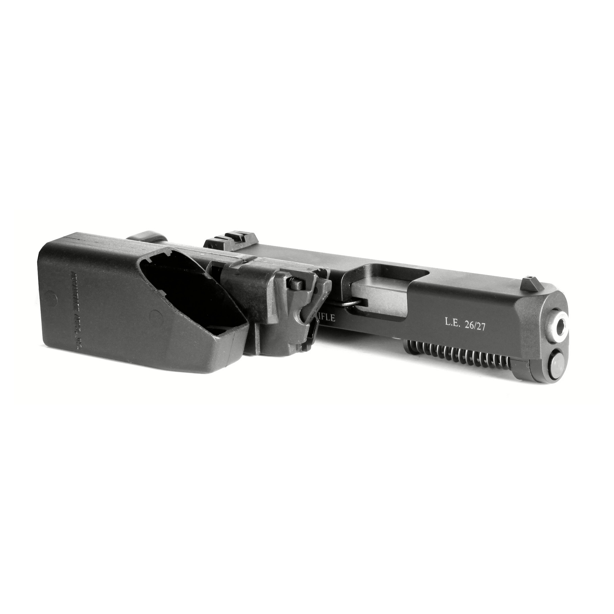 Advantage Arms Advantage Conversion Kit, 22LR, 3.46" Barrel, Fits Glock 26/27 Gen3, With Range Bag
