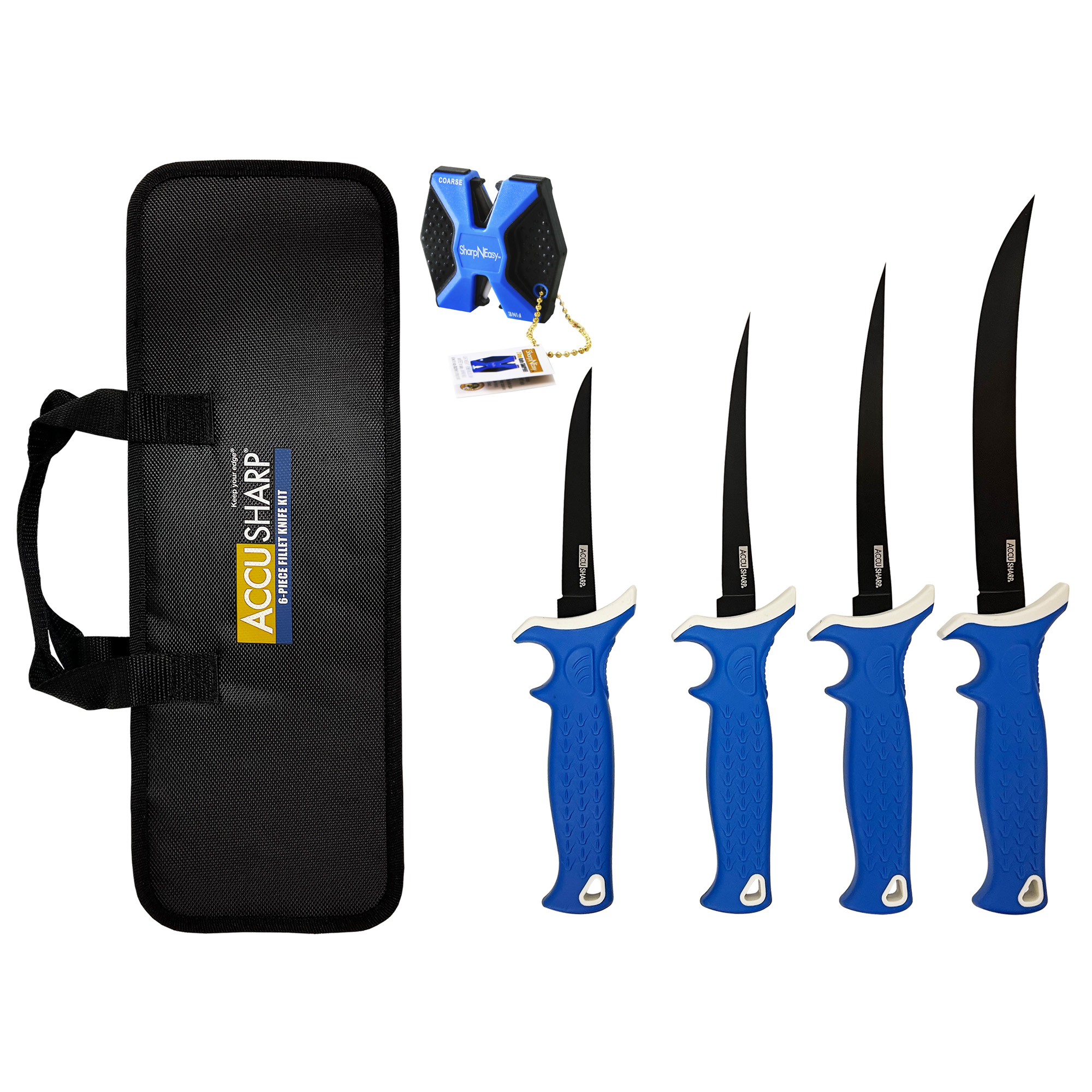 AccuSharp 6 Piece Knife & Sharpener Fixed Blade Knife