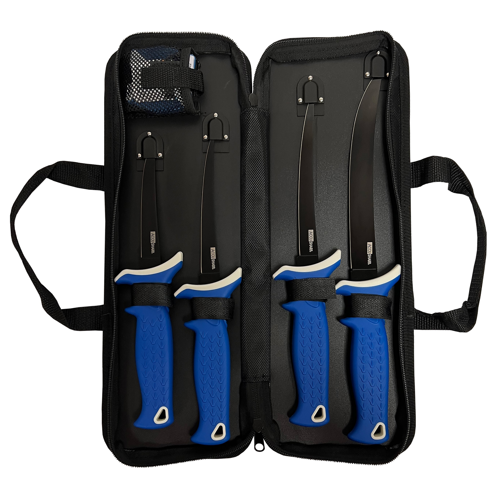 AccuSharp 6 Piece Knife & Sharpener Fixed Blade Knife AccuSharp 6 Piece Knife & Sharpener Fixed Blade Knife