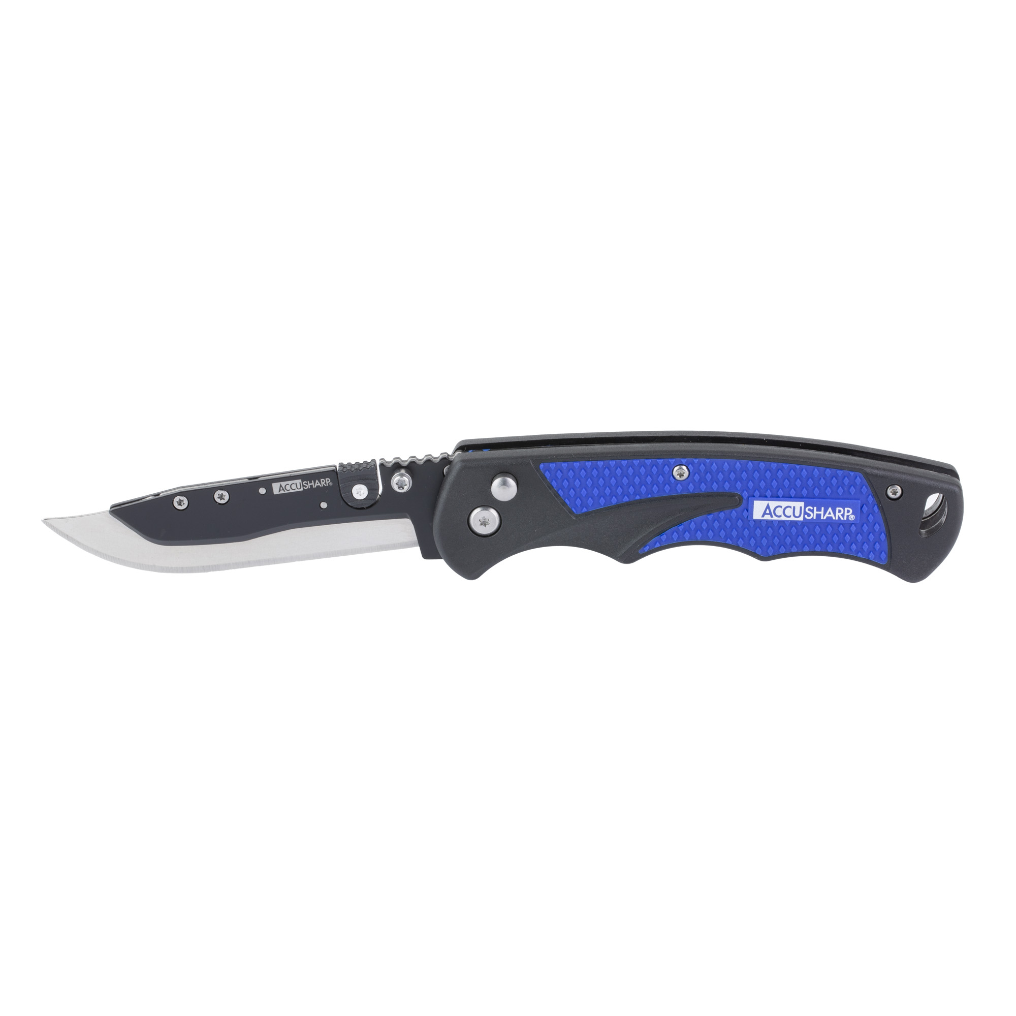 AccuSharp 3.5" RAZOR KNIFE Blue/Black Folding Knife AccuSharp 3.5" RAZOR KNIFE Blue/Black Folding Knife