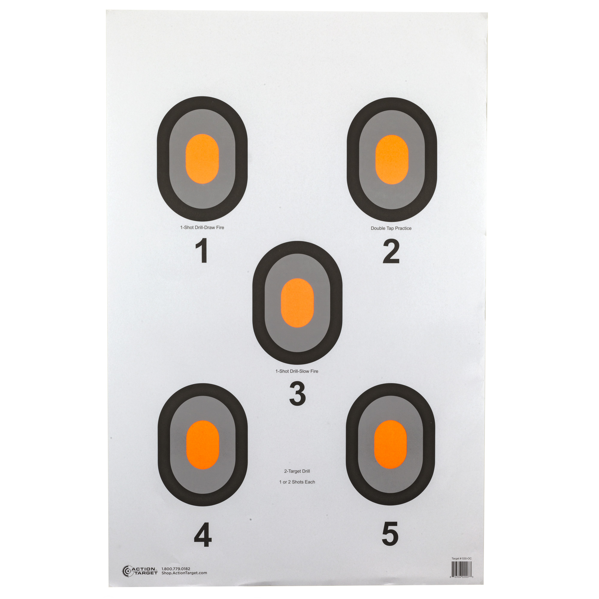 Action Target Action Tgt Org Center 5 Blseye 100PK Target