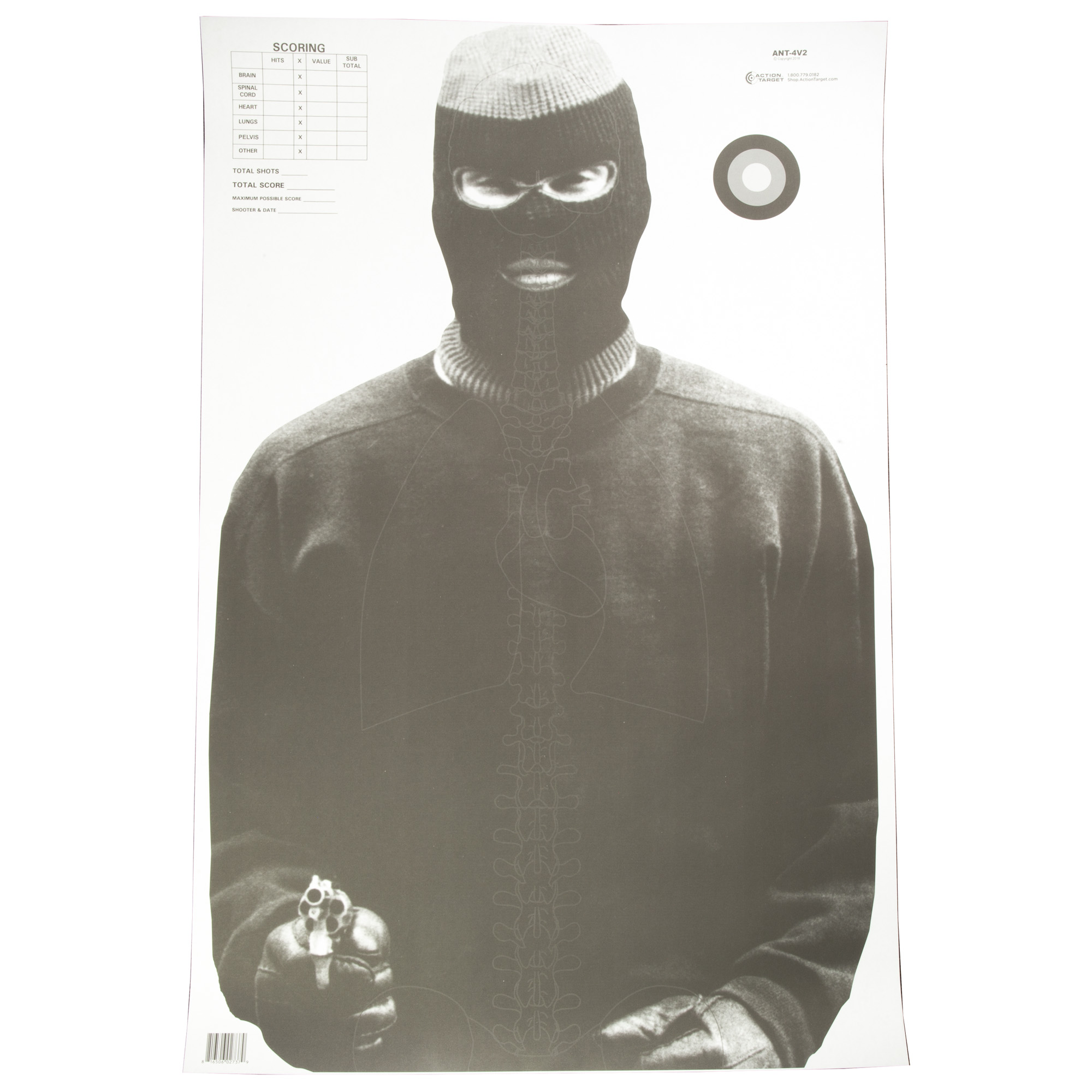 Action Target Action Tgt Vital Anatomy Black 100PK Target