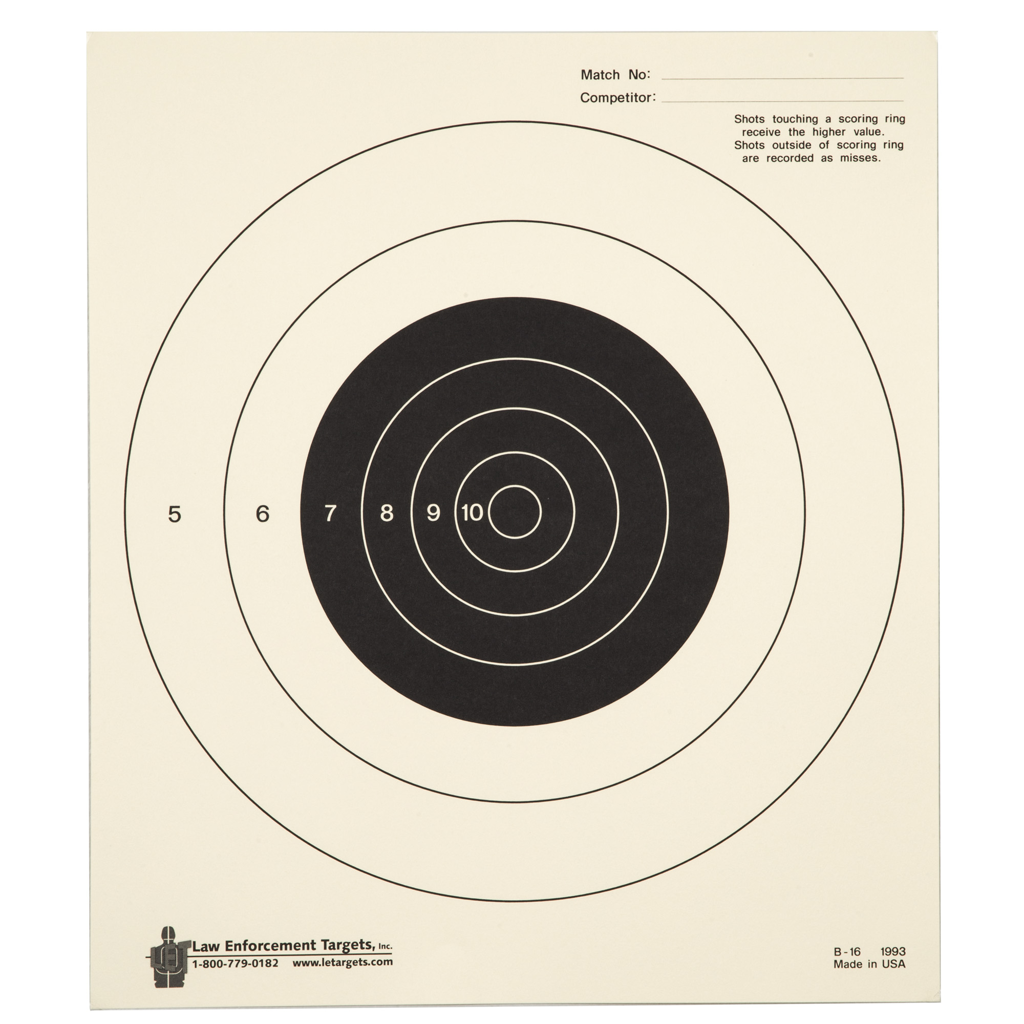 Action Target Action Tgt Bullseye Tag Paper 100PK Target