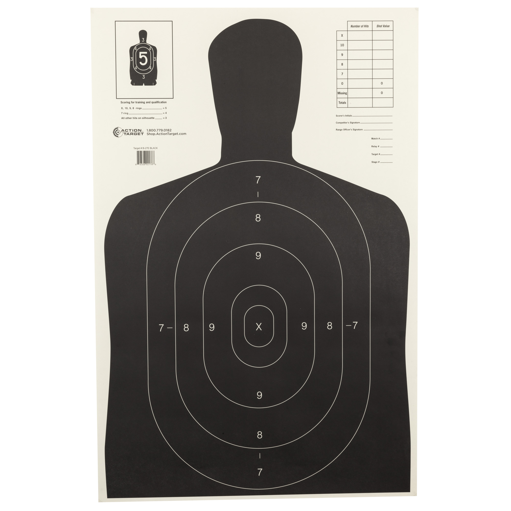 Action Target Action TGT B27E Black 100PK Target