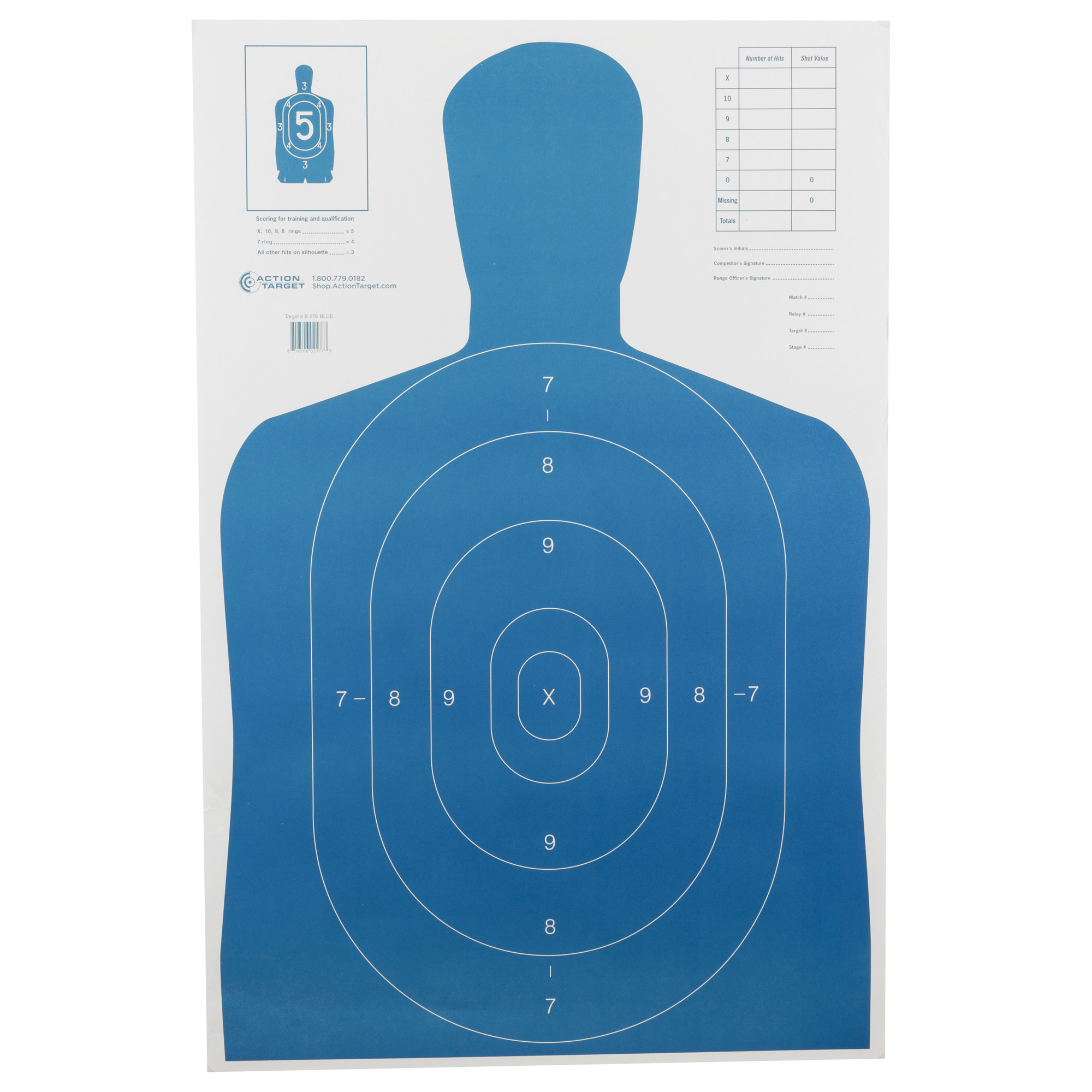 Action Target Action Tgt B27e Blue 100PK Target