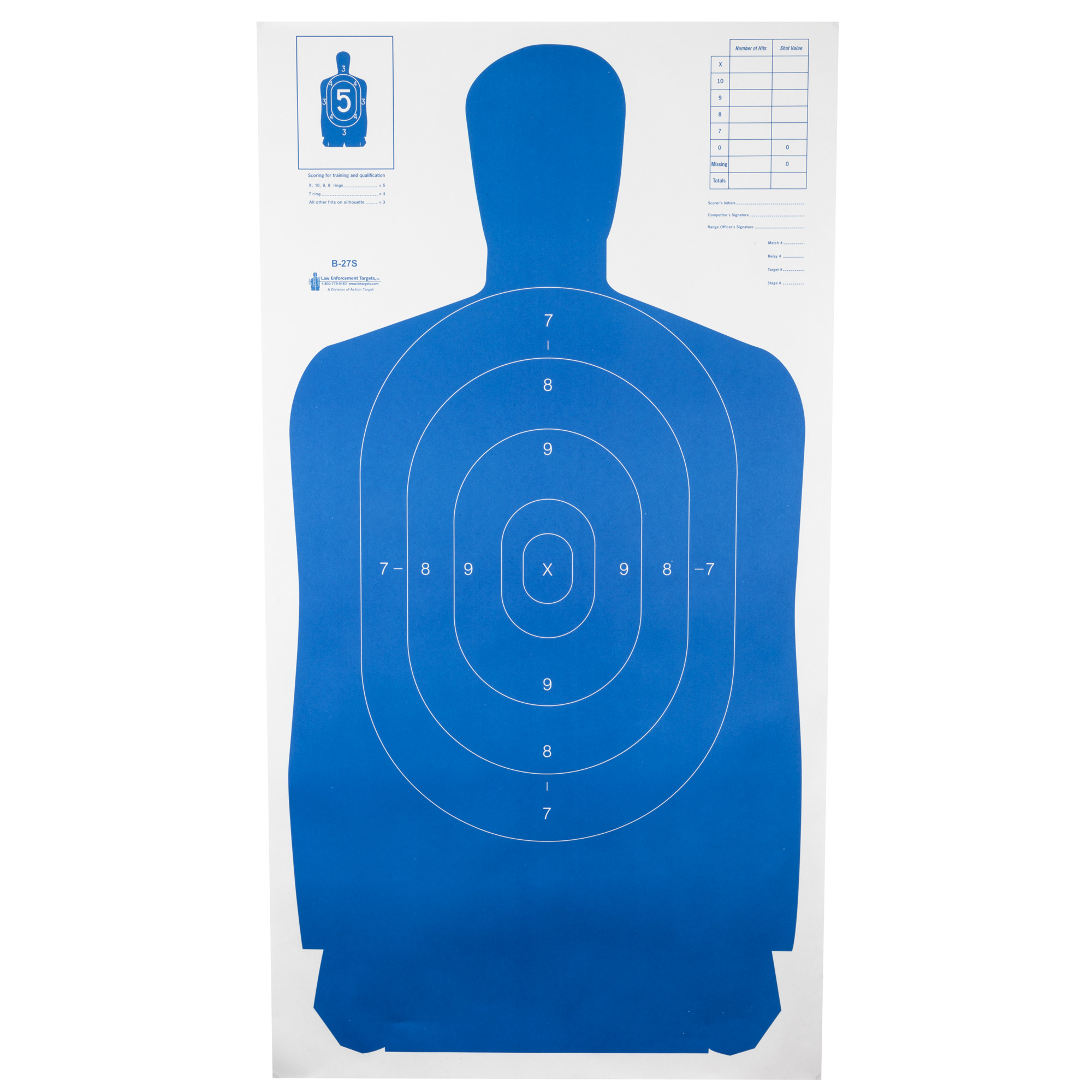Action Target Action Tgt B27s Blue 100PK Target