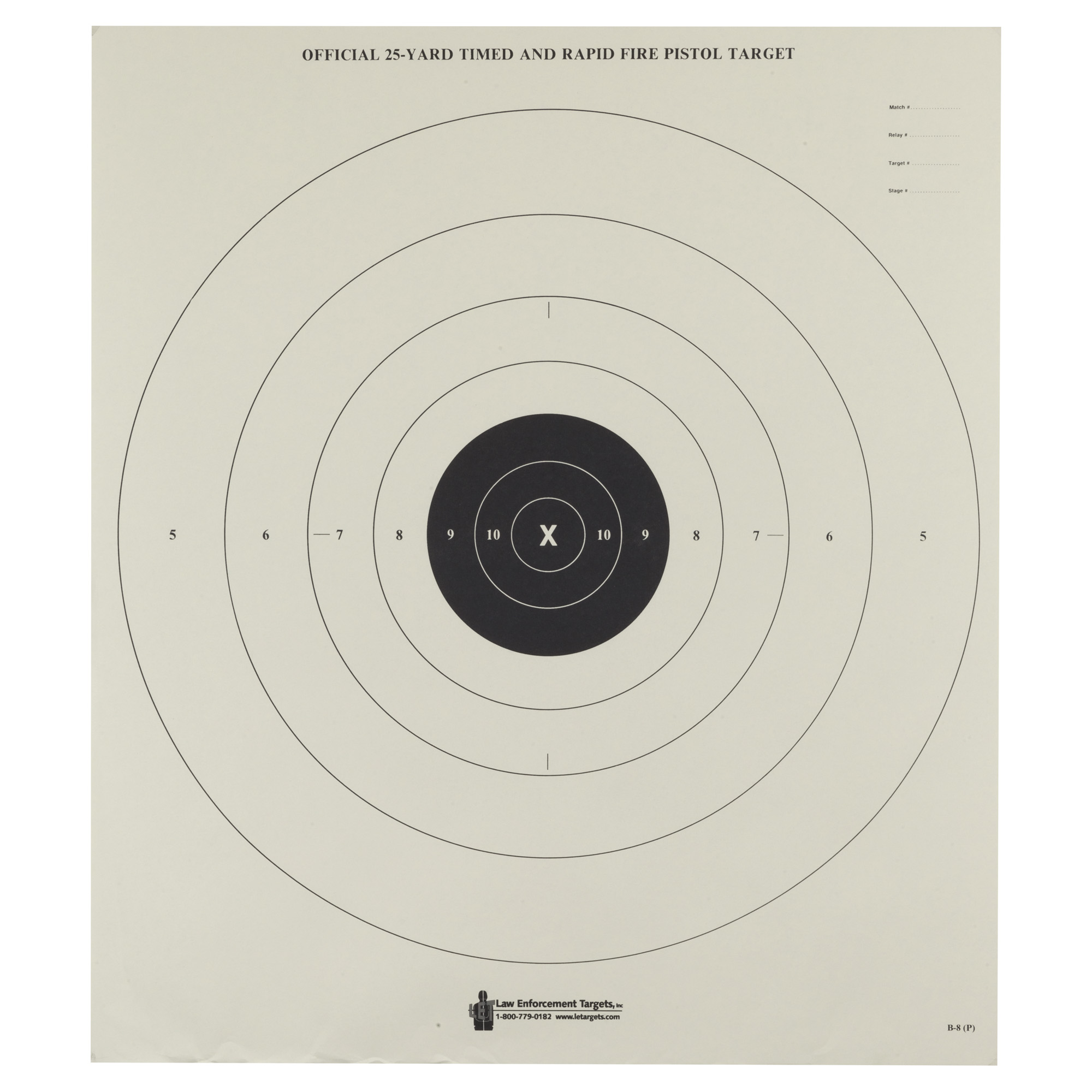 Action Target Action Tgt Bullseye Paper 100PK Target