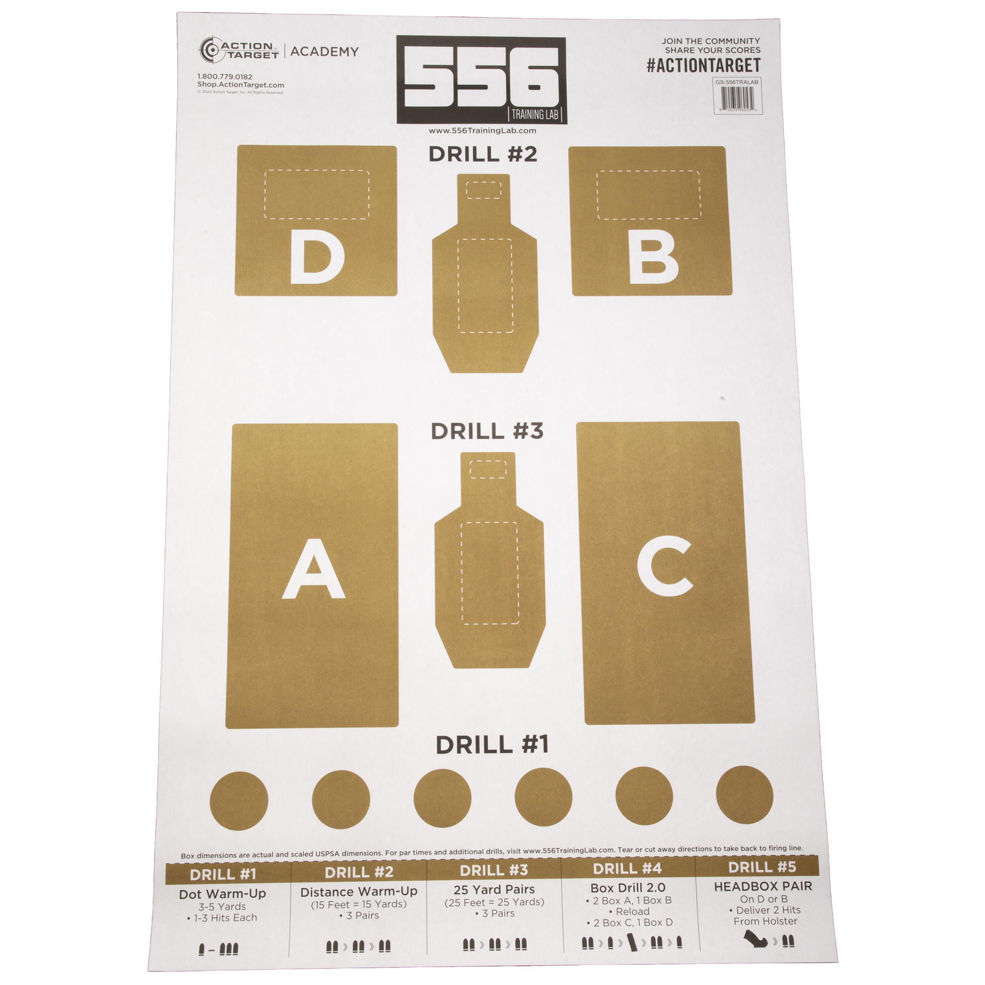 Action Target Action Tgt 556 Trng Lab Crm 100PK Target