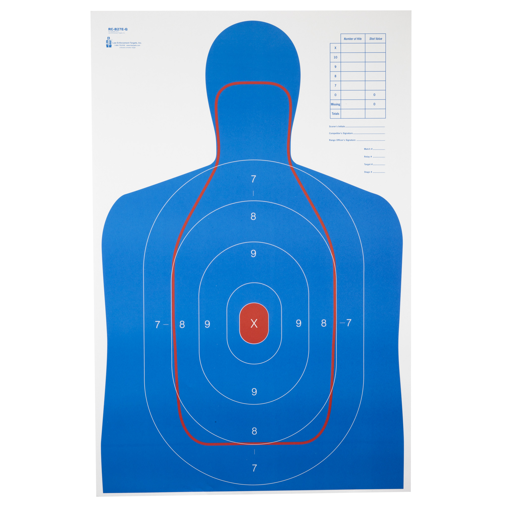 Action Target Action Tgt Combo B27e & Fbi Q 100PK Target