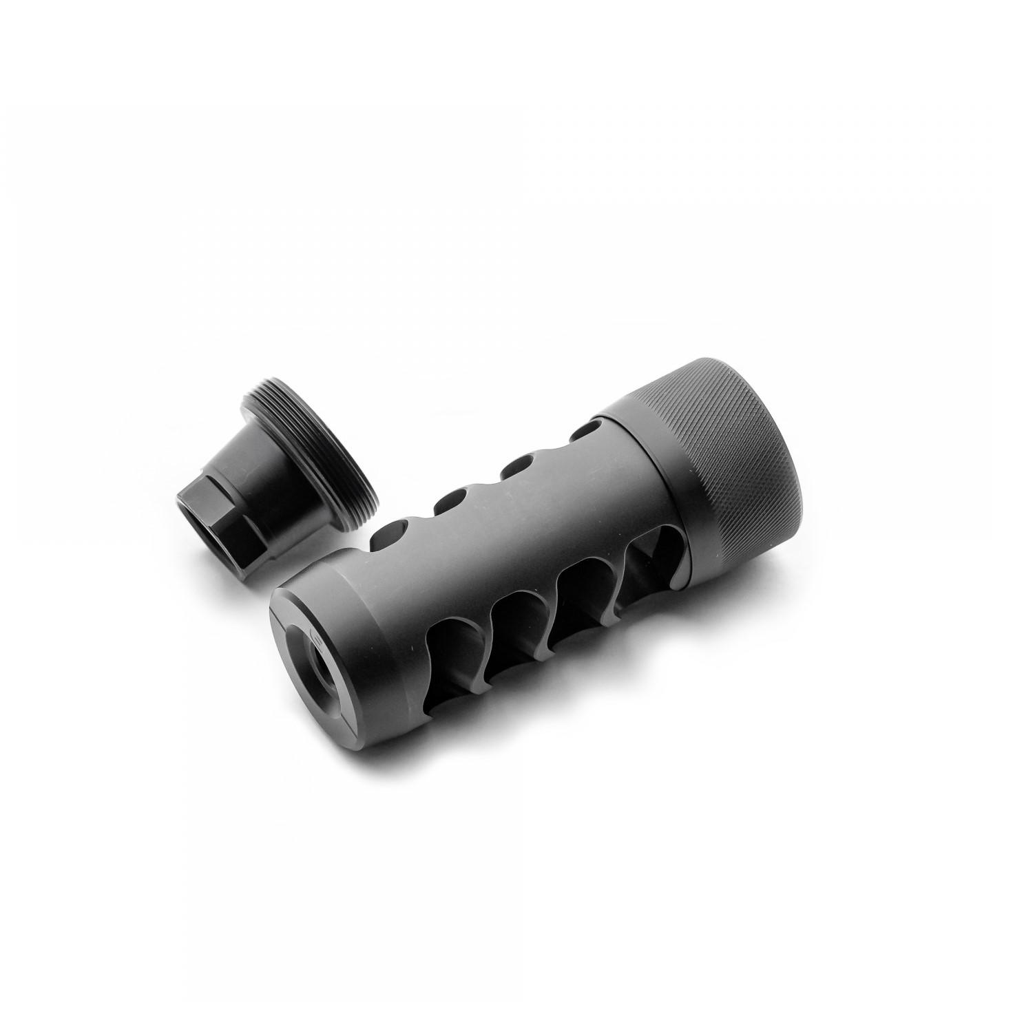 Area419 Area 419 Hellfire Match Self Timing Muzzle Brake 6mm 5/8-24 Black Nitride