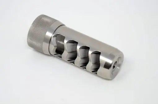 Area419 Area 419 Sidewinder Magnum Self Timing Muzzle Brake 6.5mm Raw Stainless 5/8-24