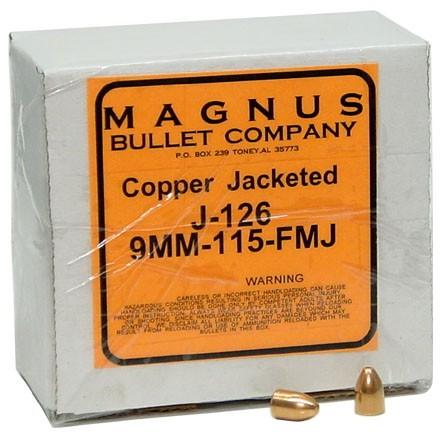 Magnus Bullet Co. Allstar/Magnus Bullets 9mm .355" 115 gr FMJ 500/ct