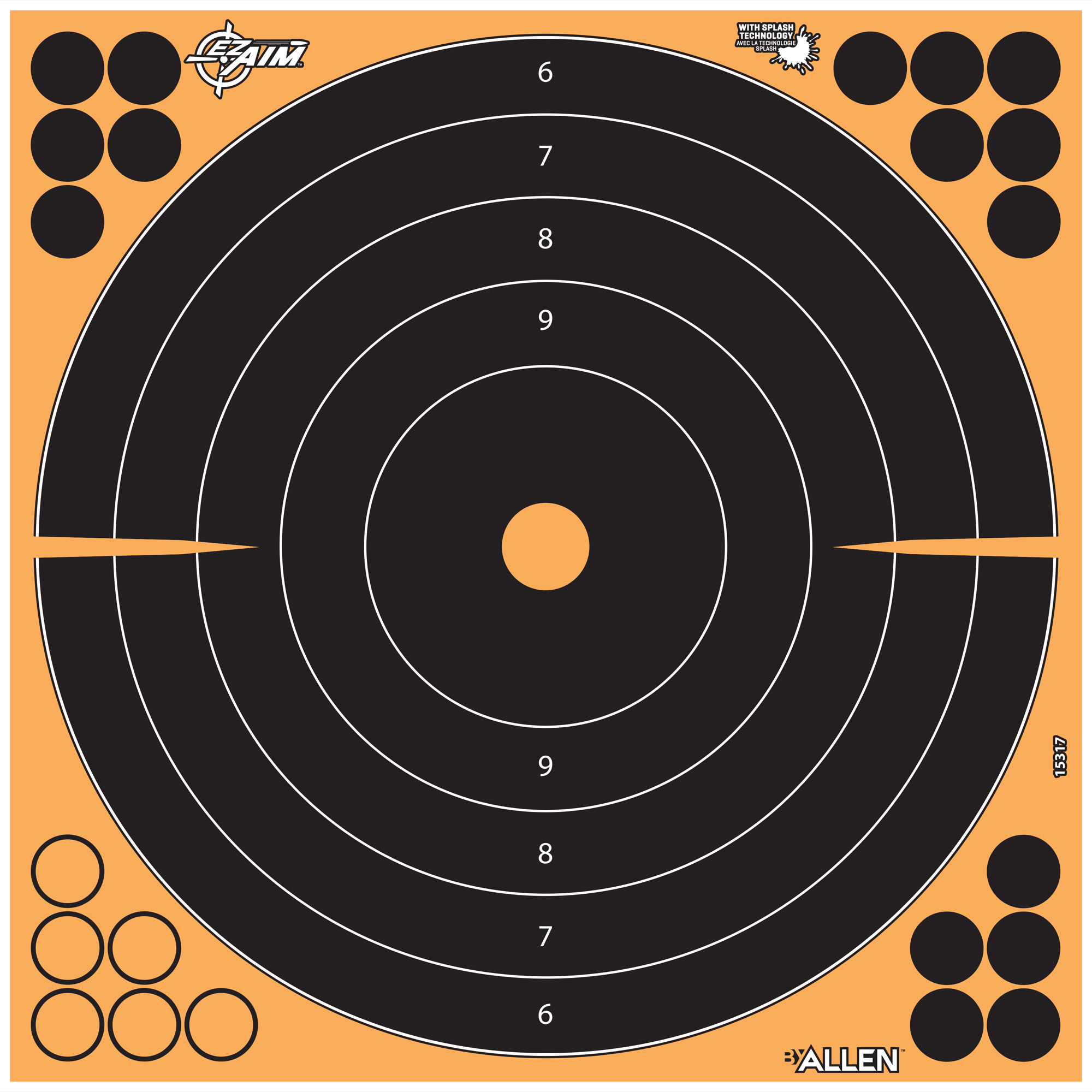 Allen Company Allen Ez Aim 12" Bullseye 5PK