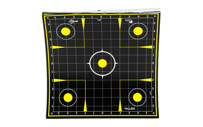 The Allen Company Inc. Allen EZ Aim Non-Adhesive Splash Target 12.5" Black and Yellow 30 per Pad