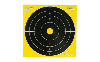 The Allen Company Inc. Allen EZ AIM Non-Adhesive Splash Bullseye 8x8- 25/ct