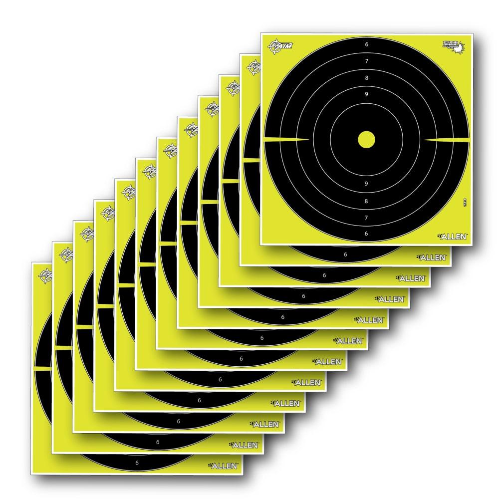 Allen EZ Aim Splash Reactive Target 12.5" Bullseye 30 per Pad Allen EZ Aim Splash Reactive Target 12.5" Bullseye 30 per Pad