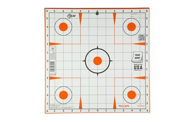 The Allen Company Inc. Allen EZ Aim Paper Targets 12" Peel Away Grid Orange and White 100 Pack