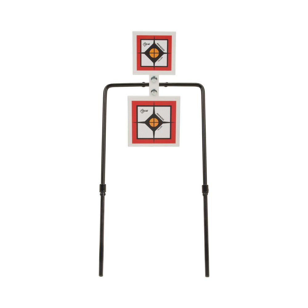 The Allen Company Inc. Allen EZ-Aim Hardrock AR500 Square Spinner Targets & Stand for Rimfire Rounds &amp