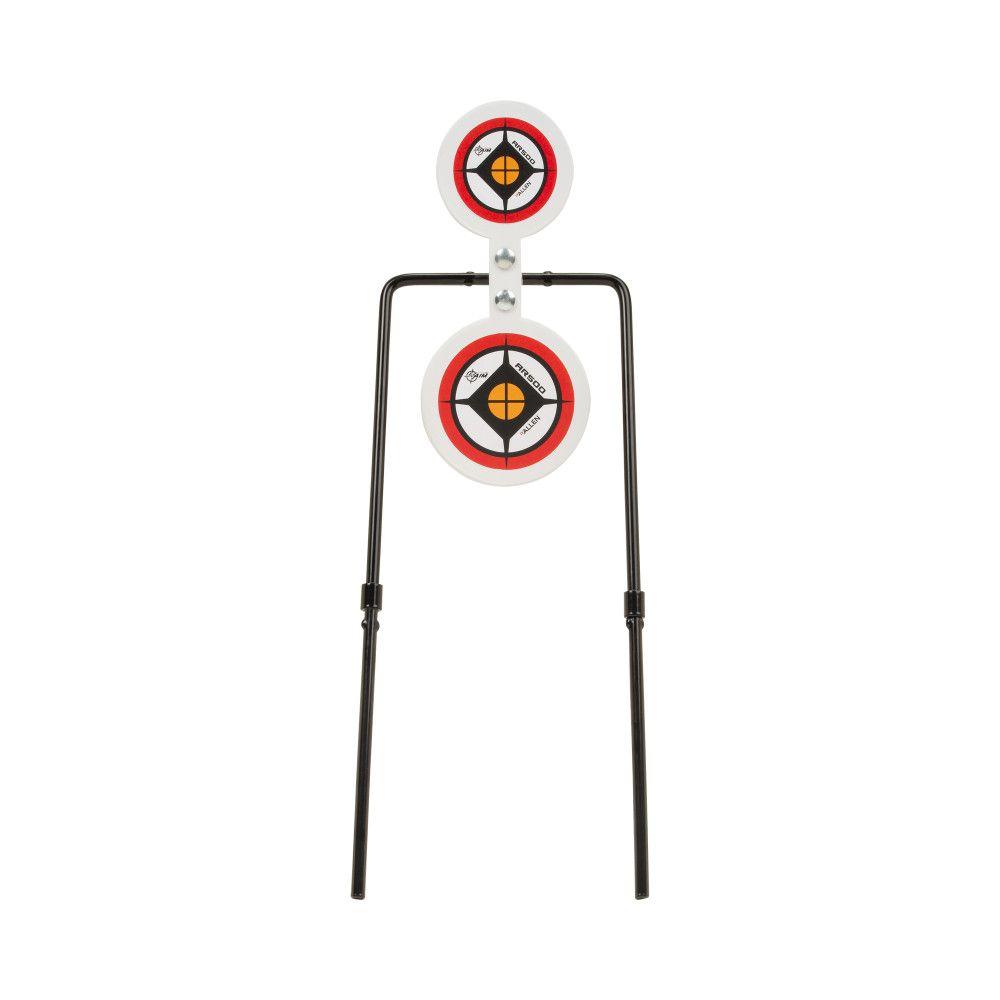 The Allen Company Inc. Allen EZ-Aim Hardrock AR500 Round Spinner Targets & Stand for Rimfire Rounds &amp
