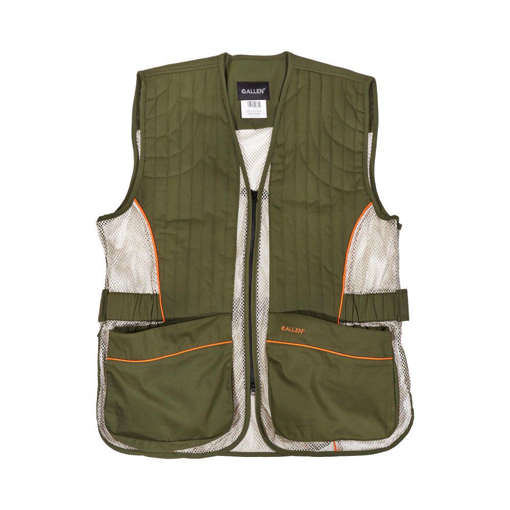The Allen Company Inc. Allen Ace Shooting Range Vest with Moveable Shoulder Pad R or L Green M/L