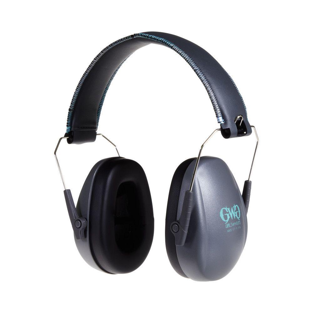 The Allen Company Inc. Allen Girls With Guns Assure Low-Profile Earmuffs Gray/Teal/Black -NRR 23db