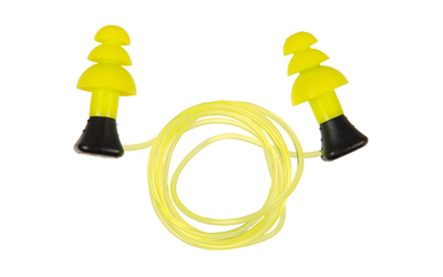 The Allen Company Inc. Allen ULTRX Tethered Silicone Passive Ear Plugs 26dB Yellow 3 Pairs