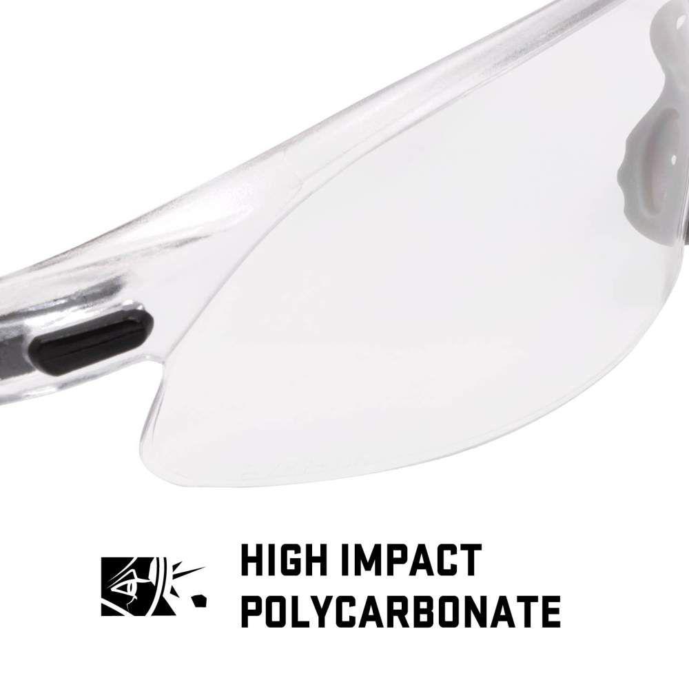 Allen ULTRX Keen Safety Glasses Black with Clear Lenses Allen ULTRX Keen Safety Glasses Black with Clear Lenses