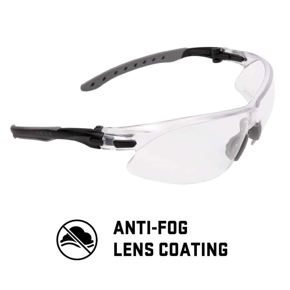 Allen ULTRX Keen Safety Glasses Black with Clear Lenses Allen ULTRX Keen Safety Glasses Black with Clear Lenses