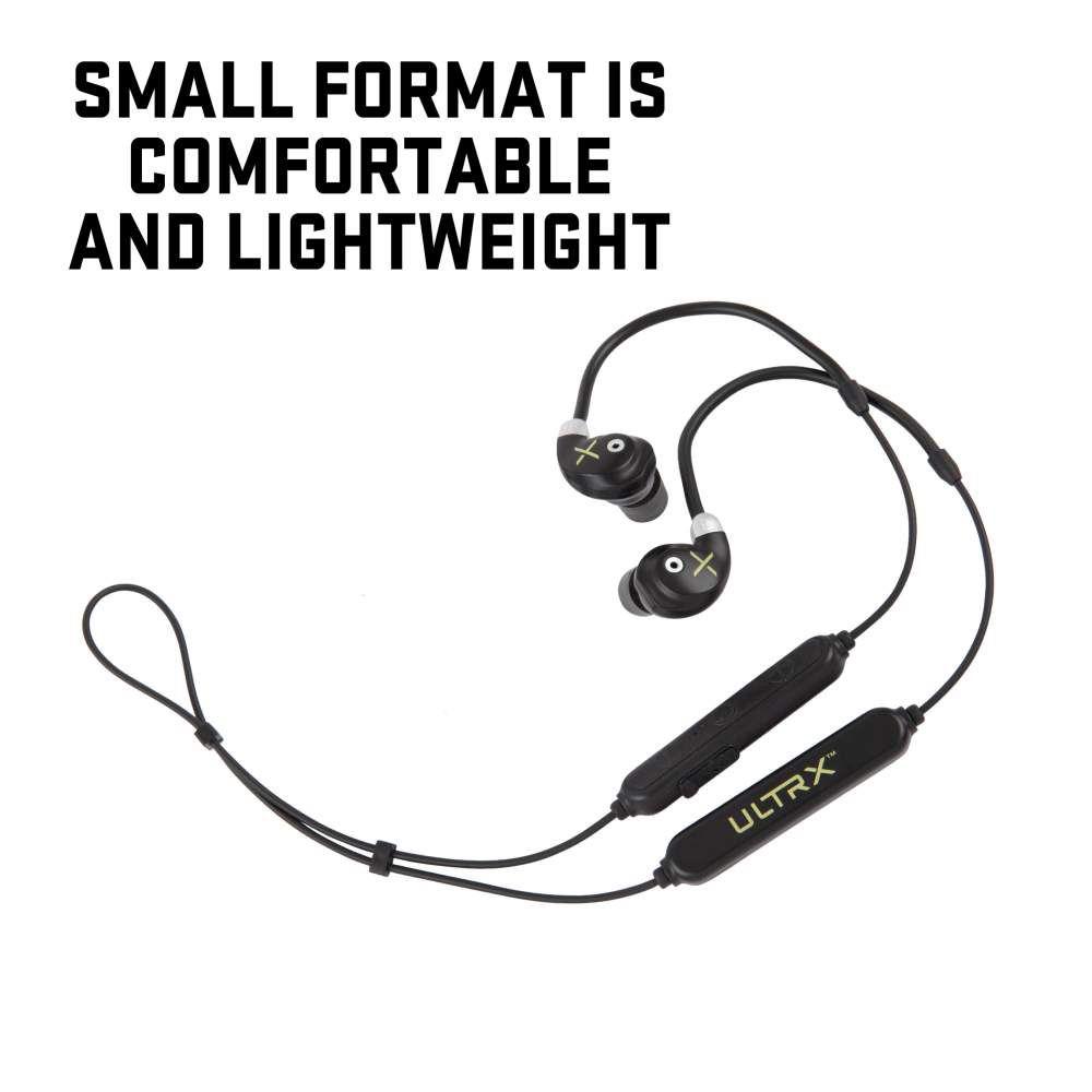 Allen ULTRX Bionic Fuse Bluetooth Around the Neck Electronic Ear Buds 26dB Black Allen ULTRX Bionic Fuse Bluetooth Around the Neck Electronic Ear Buds 26dB Black