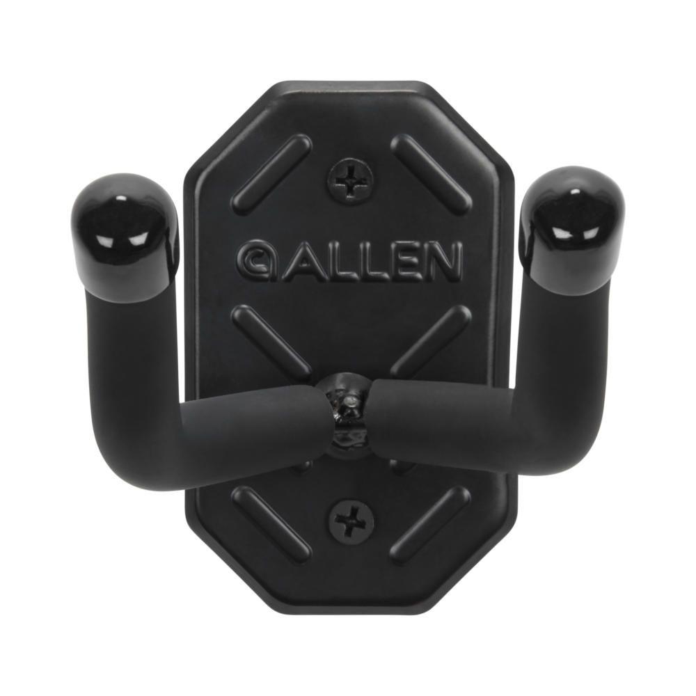 The Allen Company Inc. Allen Defender Double Hooks with Metal Mounting Plate Black