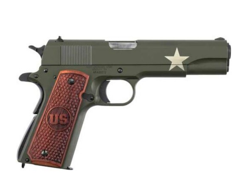 Auto-Ordnance - Thompson Auto-Ordnance Tanker 1911 45ACP 5" Green #