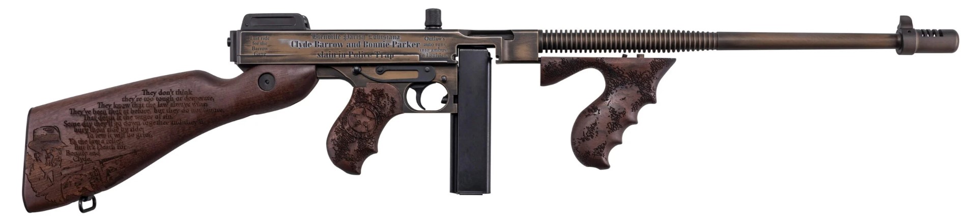 Auto-Ordnance - Thompson Auto-Ordnance Bonnie&clyde 1927A1 45ACP 50RD