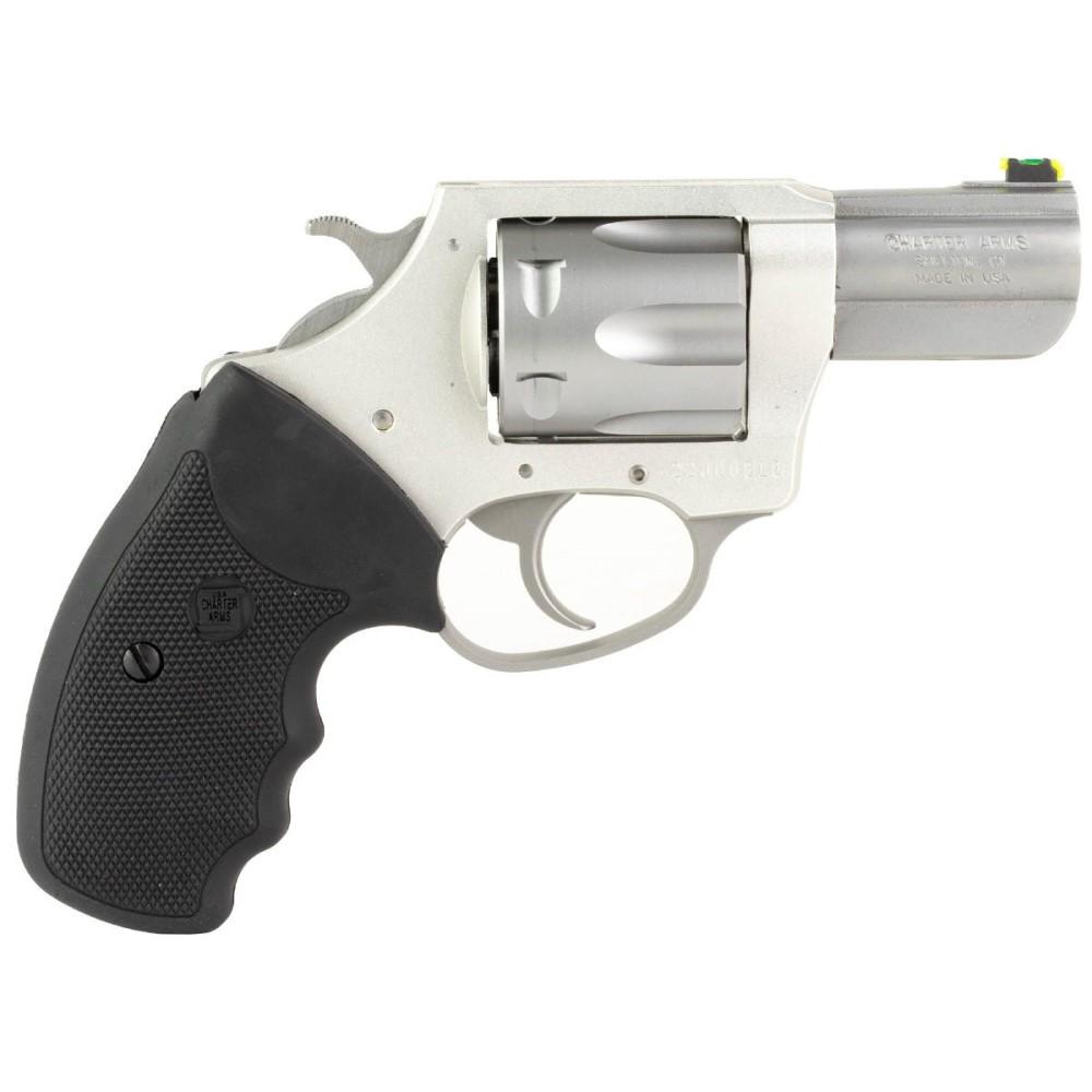 Charter Arms Charter The Boxer Handgun .38 Spl 6rd Capacity 2.2" Barrel Silver with Black Grip