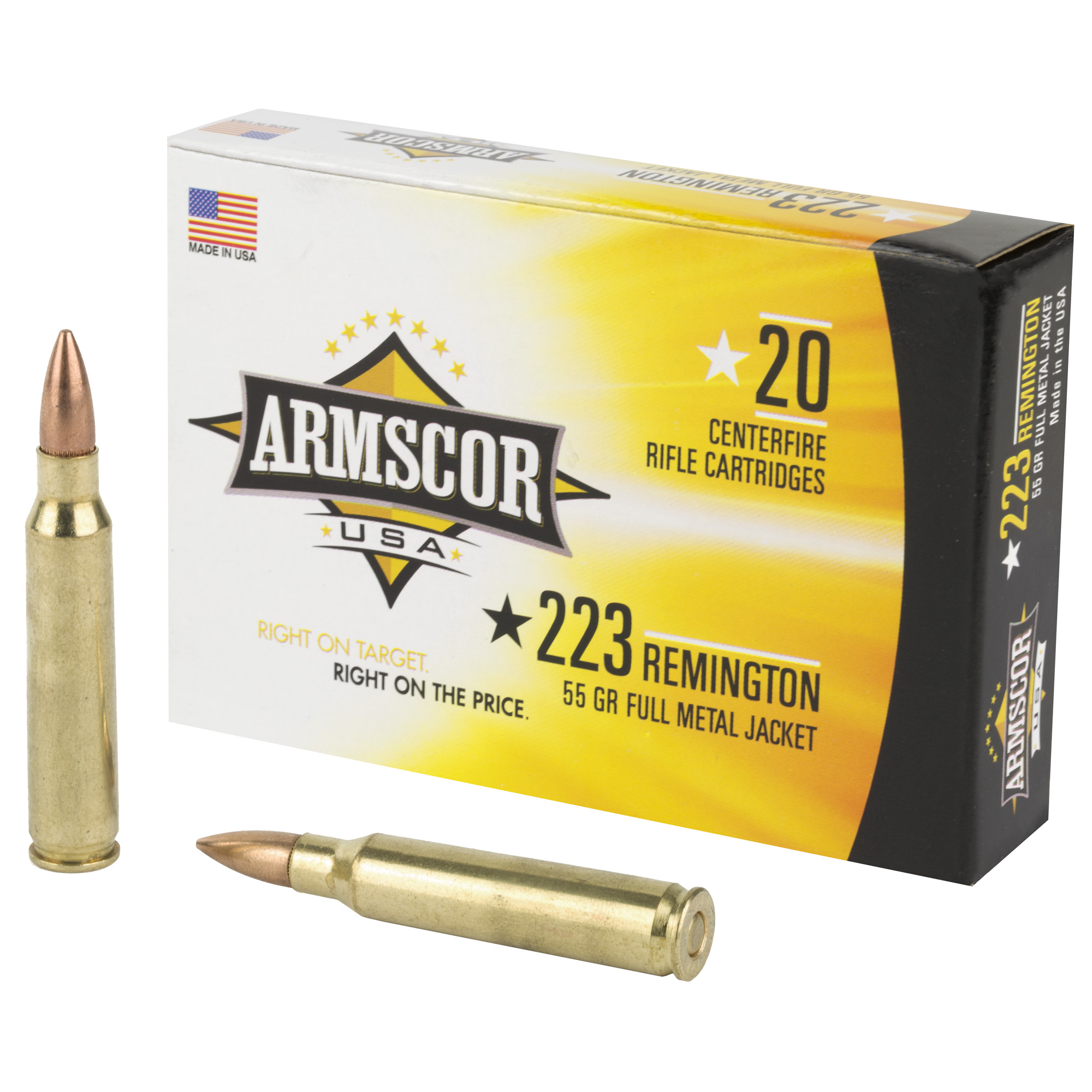 Armscor 223REM 55GR Fmj 20/1000 Full Metal Jacket