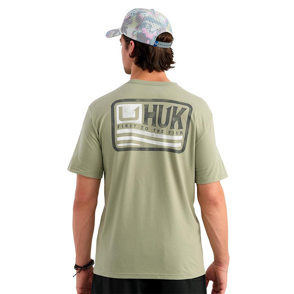Marolina DBA HUK Huk Born Wave Short Sleeve Shirt Seagrass L