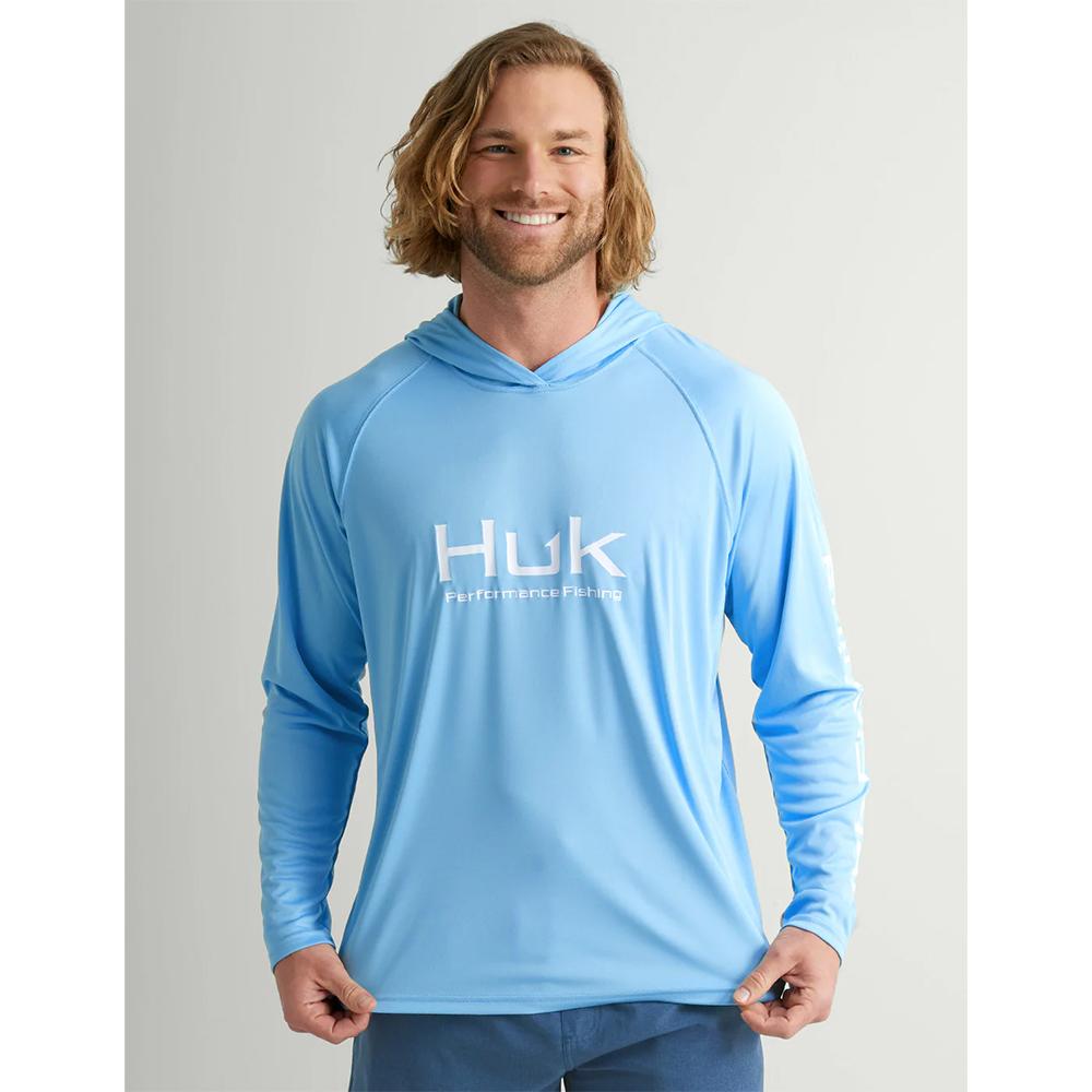 Marolina DBA HUK Huk Vented Pursuit Long Sleeve Hoodie Marolina Blue 2XL