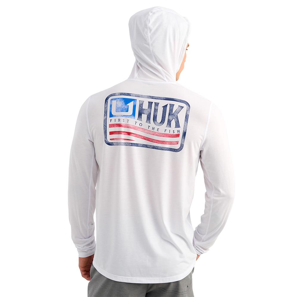 Marolina DBA HUK Huk Drift Long Sleeve Hoodie White XL