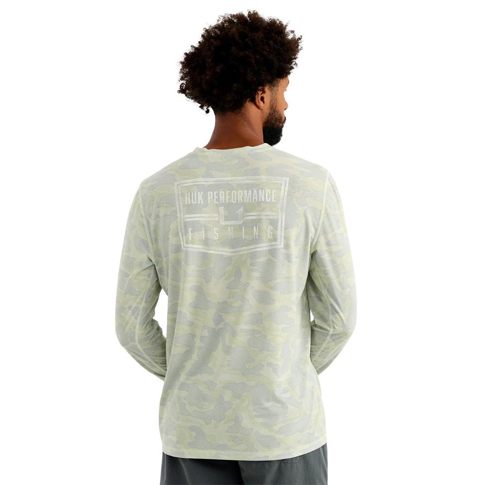 Marolina DBA HUK Huk Drift Performance Long Sleeve Shirt Pale Algae L