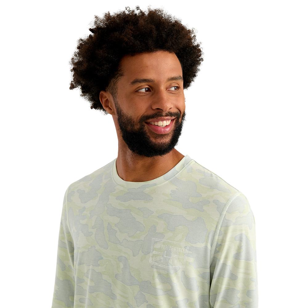 Huk Drift Performance Long Sleeve Shirt Pale Algae L Huk Drift Performance Long Sleeve Shirt Pale Algae L