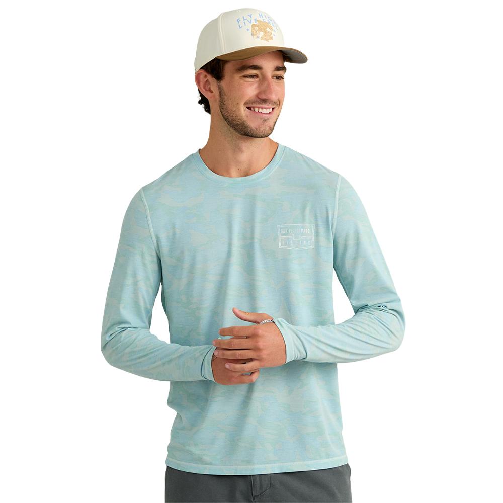 Huk Drift Performance Long Sleeve Shirt Heron Blue 2XL Huk Drift Performance Long Sleeve Shirt Heron Blue 2XL