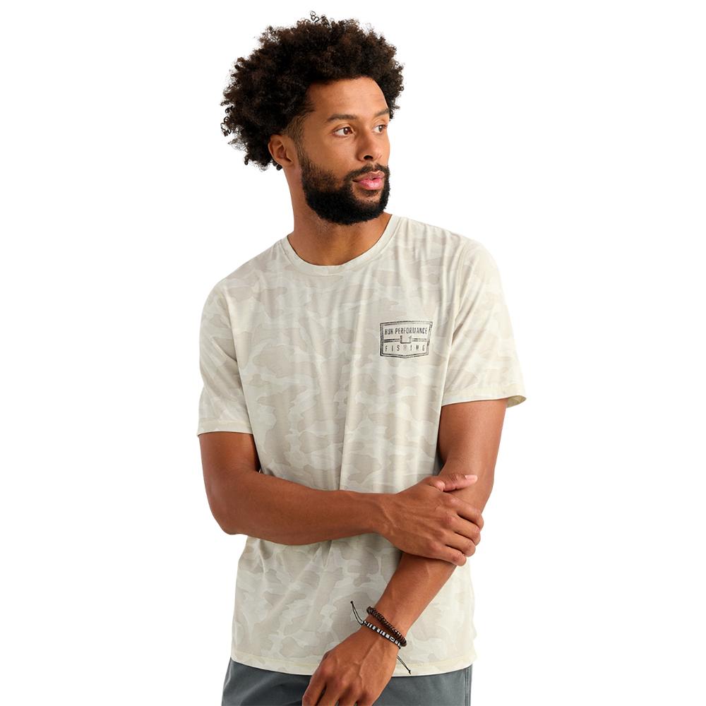 Marolina DBA HUK Huk Drift Performance Short Sleeve Shirt Silver Birch Camo S