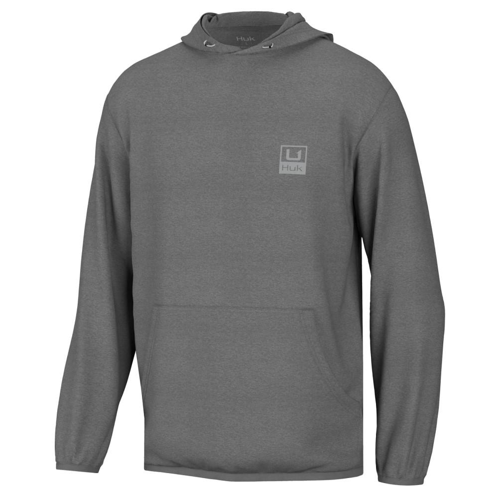 Marolina DBA HUK Huk Huk'd Up Performance Fleece Hoodie Volcanic Ash Heather S