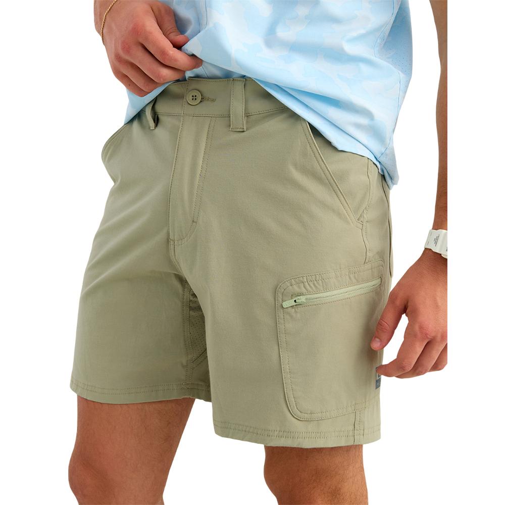 Marolina DBA HUK Huk Next Level 7" Shorts Seagrass S