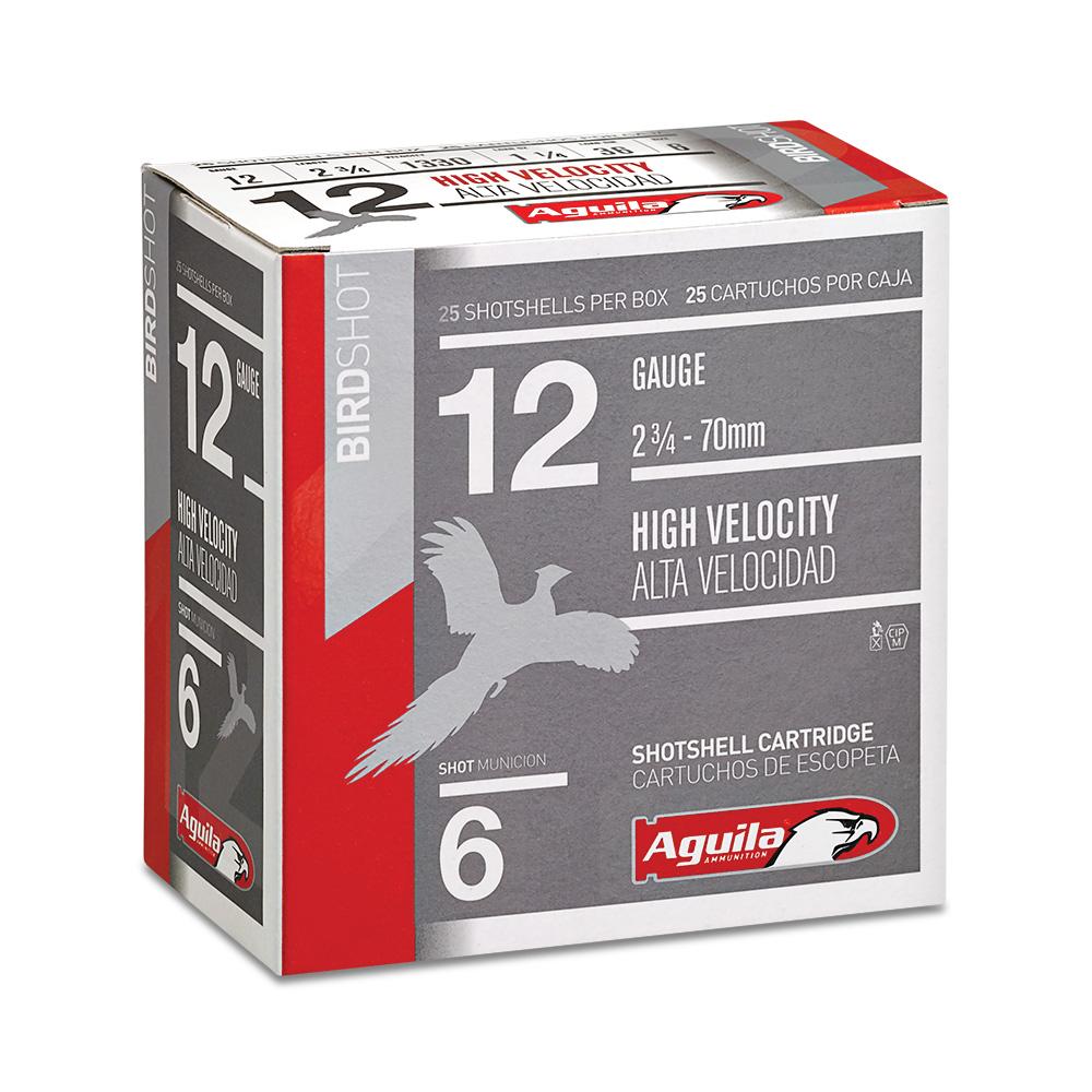 TXAT - DBA Aguila Ammunition Aguila High Velocity Field Shotshells 12 ga 2-3/4" 1-1/4oz 1330 fps #6 25/ct