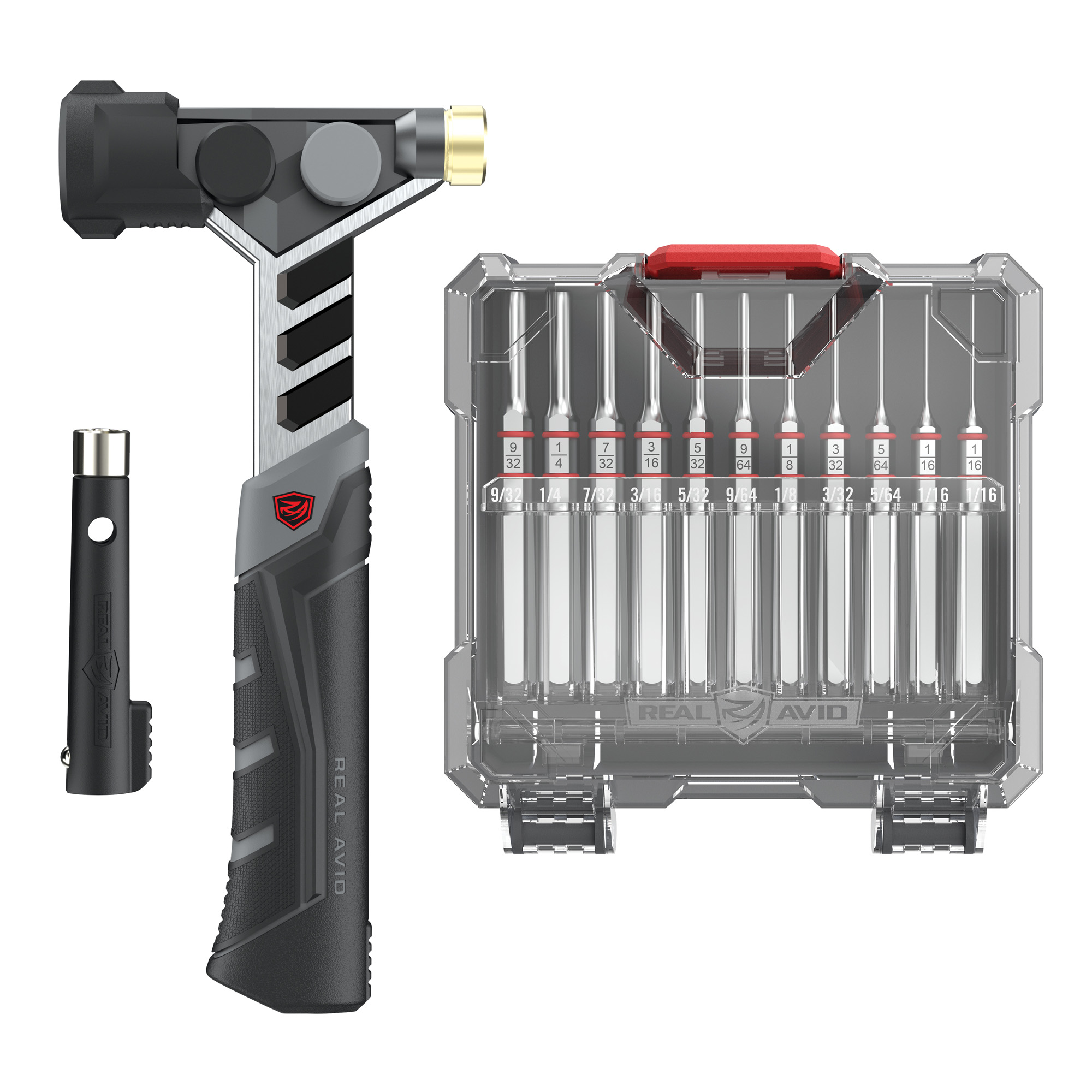 Real Avid Real Armorer's Master Hammer and Accu-Punch Standard Pin Punch Set