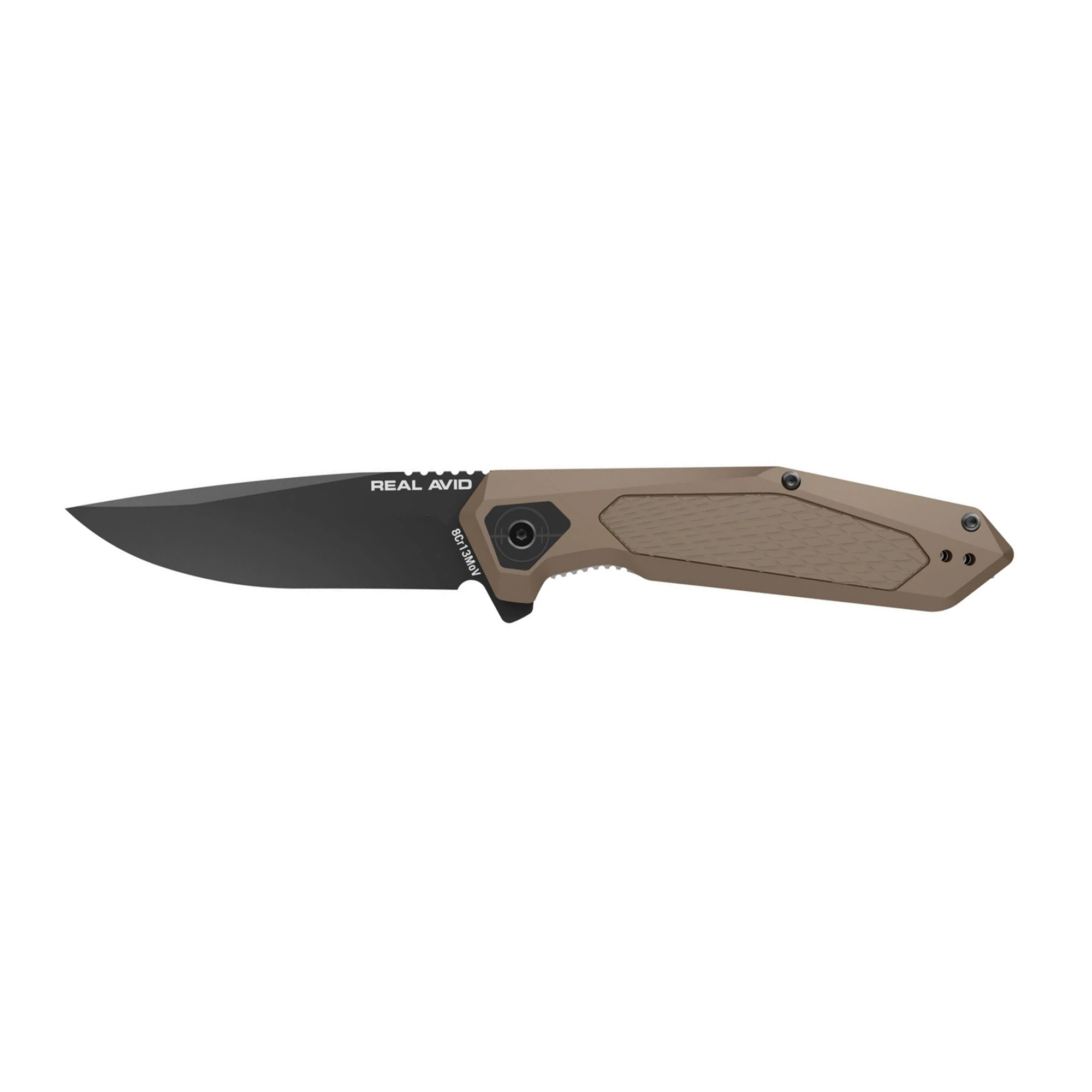 Real Avid Real Born Ready Tan Assisted Folding Knife/Assisted