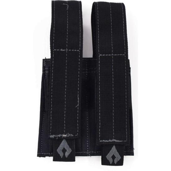 Advance Warrior Solutions LLC Advance Warrior Solutions Pistol Double Magazine Pouch Black