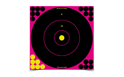 Birchwood Casey Birchwood Shoot-N-C 12in Pink Bulls-Eye Target - 5-Pack