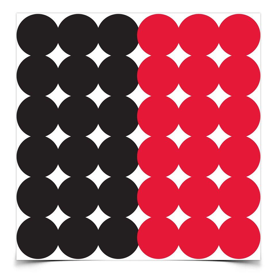 Birchwood Casey Birchwood Dirty Bird Repair Pasters 1" Red and Black 432/ct