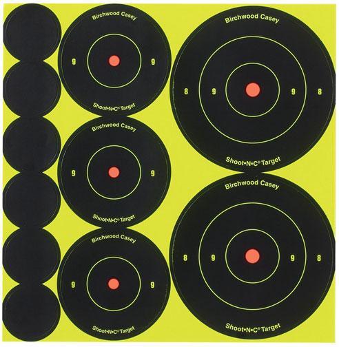 Birchwood Casey Birchwood Shoot-N-C Targets Assortment 1" 2" & 3" Targets 10/ct